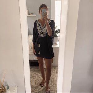 NWOT Navy Lace Swim Cover-up Dress